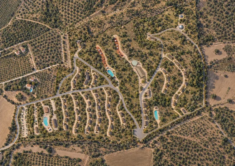 El conjunto del camping · Visualización del conjunto · basada en el Avance